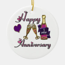1st. Anniversary Christmas Tree Ornament
