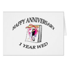 1st ANNIVERSARY Greeting Cards