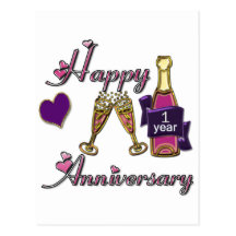 1st. Anniversary Postcard