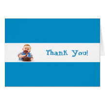 1st Birthday - Boy - Thank You Card
