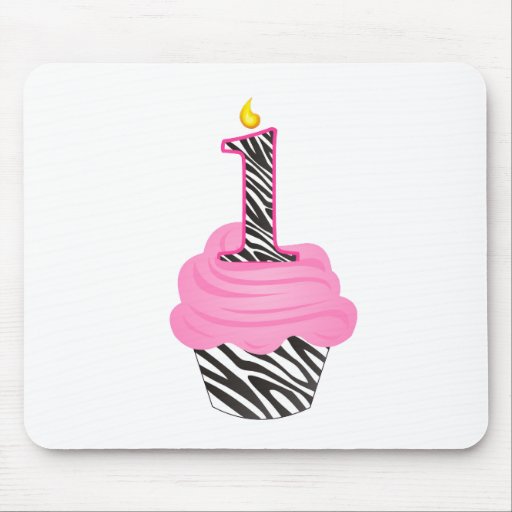 1st Birthday Diva Cupcake Mousepads