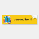 1st Birthday Gifts with Assorted Balloons Design Bumper Sticker