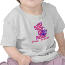 1st Birthday Girl Gecko Personalised T-shirt
