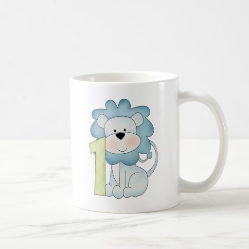 1st Birthday Lion Coffee Mugs