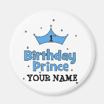 1st Birthday Prince Magnet