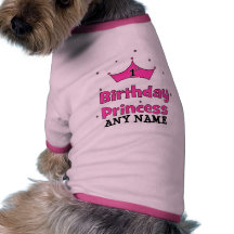 1st Birthday Princess!  with pink crown Pet T-shirt