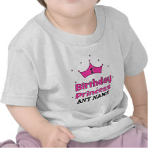1st Birthday Princess!  with pink crown t-shirts