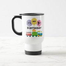 1st Birthday Train Birthday Coffee Mugs