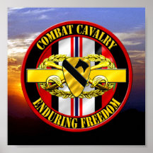 1st Cavalry Division Cavalry Scout OEF VETERAN Poster