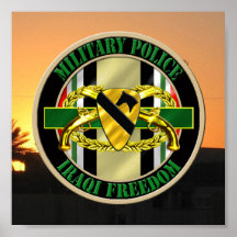 1st Cavalry Division Military Police OIF VETERAN Poster