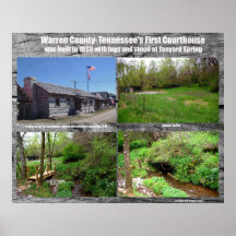 1st Courthouse Warren County Tennessee Posters