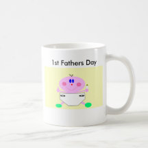 1st Fathers Day, To Daddy I love youxx Coffee Mugs