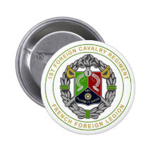 1st Foreign Cavalry Regiment Pinback Buttons