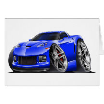 2005-09 Corvette Blue Car Cards