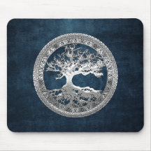 [200] Celtic Tree of Life [Silver] Mouse Pad