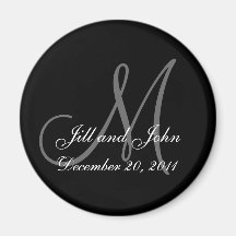 2011 Save the Date Magnet First Names and Initials