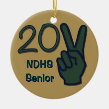 2011 Senior Green, Blue & Gold Ornament