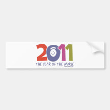 2011 - The  Year of the Nurse Bumper Stickers