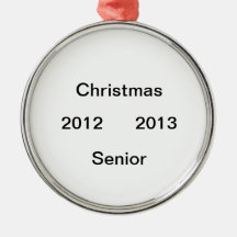 2012 2013  senior year ornament