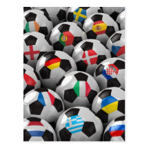 2012 European Soccer Championship Postcard
