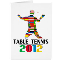 2012: Table Tennis Greeting Cards