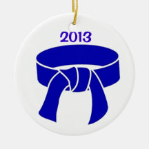 2013 Blue Belt Ornament