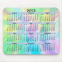 2013 Calendar Pastel Mousepad