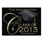 2013 Classic Black & Gold Graduation Announcement