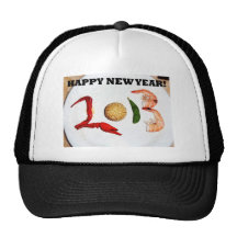 2013 happy new year asian chinese mesh hats