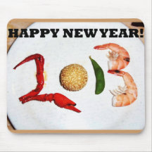 2013 happy new year asian chinese mouse pads