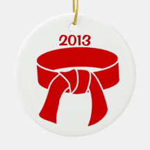 2013 Red Belt Ornament