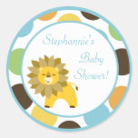 20 - 1.5"  Favour Stickers Jungle King Lion Safari stickers