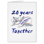 20th. Anniversary Greeting Card