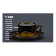 20th century coffee cup and saucer, Jaworzyna Sl., Business Card Templates