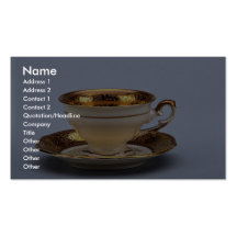20th century coffee cup and saucer, Jaworzyna Sl., Business Card