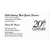 20th century logo (4), 20th Century Real Estate... Business Card Templates