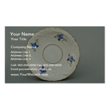 20th century saucer, Germany  flowers Business Cards