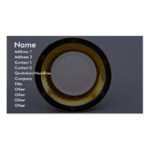 20th century saucer, Jaworzyna Sl., Poland Business Card