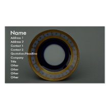 20th century saucer plate with inspiring design business card template