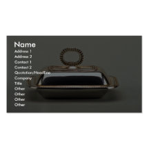 20th century silver butter dish, Argentina Business Card Template