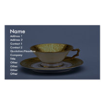 20th century tea cup and saucer, Bavaria, Germany Business Card Templates