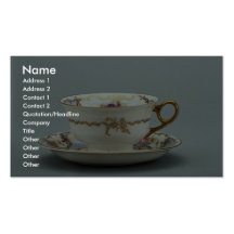 20th century tea cup and saucer, Bavaria, Germany Business Card