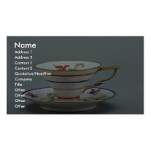 20th century tea cup and saucer, Germany Business Card Templates