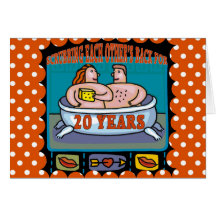 20th Wedding Anniversary Card