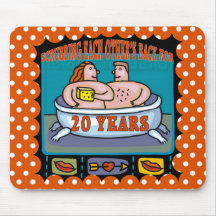 20th Wedding Anniversary Mousemats