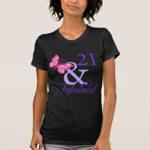 21 And Fabulous Birthday Shirts