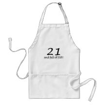 21 And Full Of Fun (Blk) Apron
