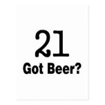 21 Got Beer Postcards