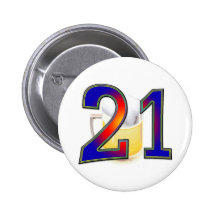 21st birthday beer buttons