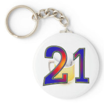21st birthday beer keychains